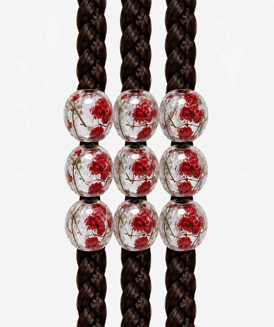 Carmine (Rich crimson florals)